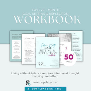 12 Month Goal Setting & Reflection Workbook